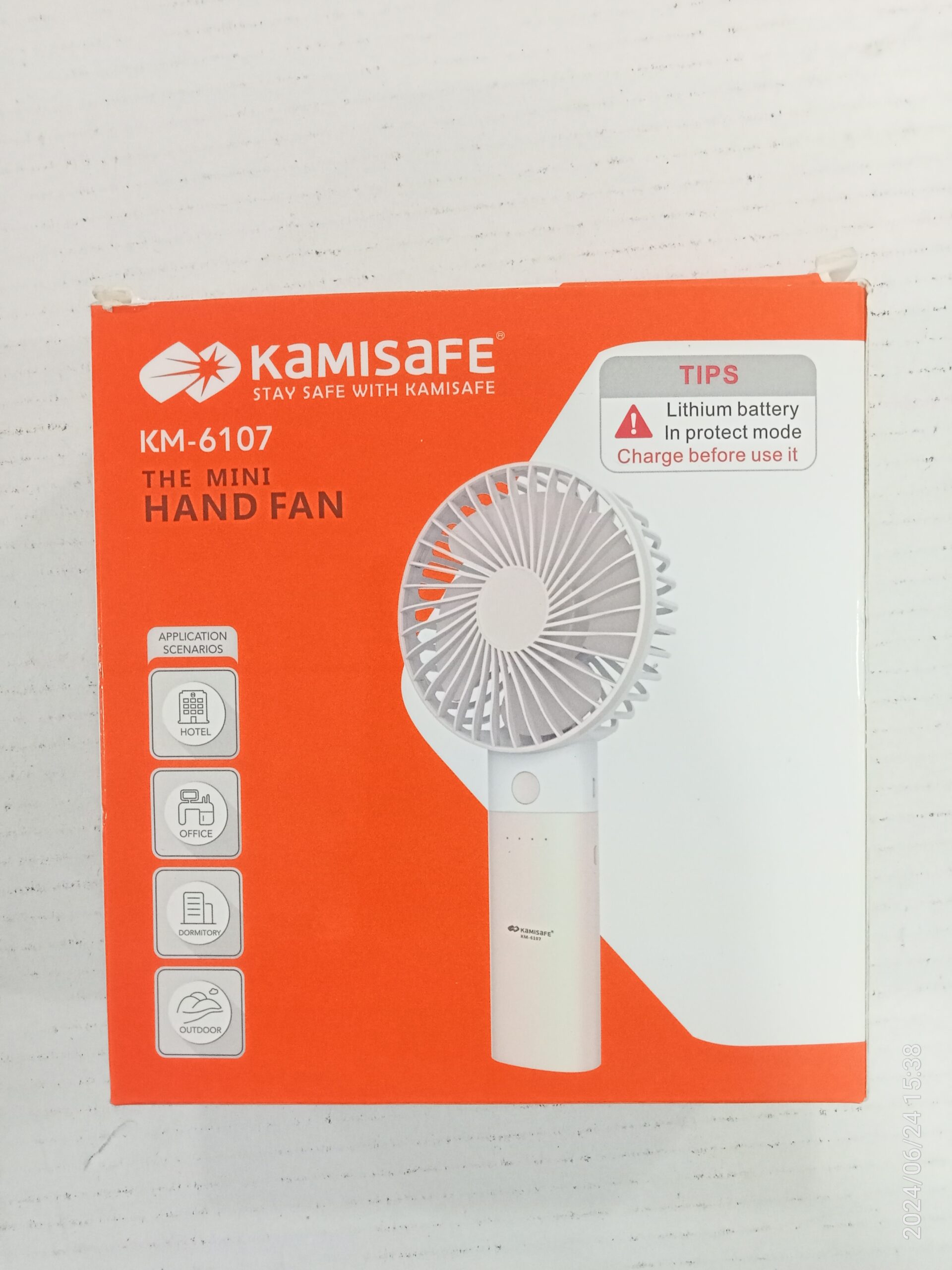 KM-6107 Kamisafe mini hand fan